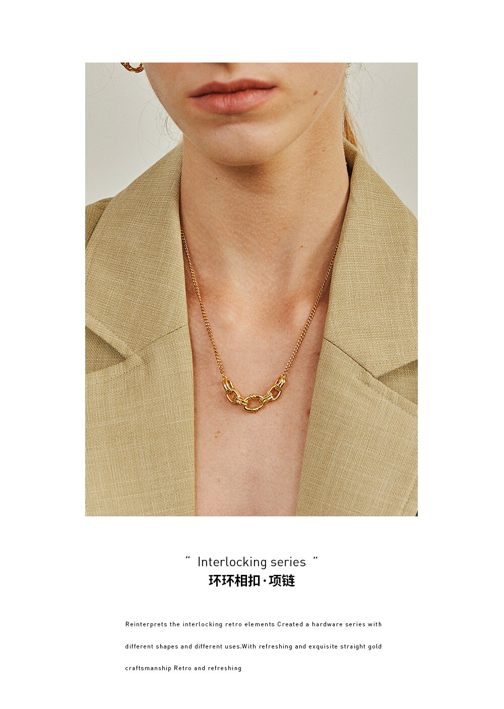 LAFESTIN Designer limited edition Necklace (Gold)