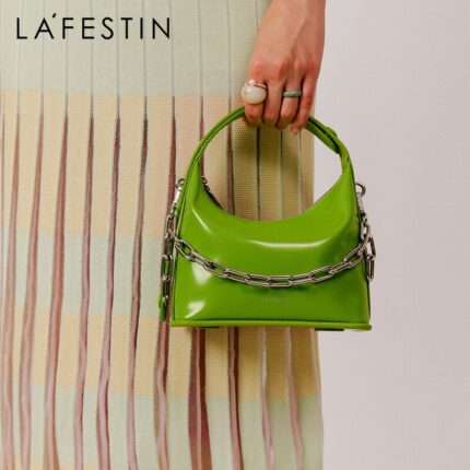 LAFESTIN glossy designer handbag