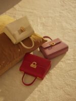 LA FESTIN 2022 New Trend Retro Mini Book Handbag Fashion One-shoulder Portable Messenger Leather Female Crossbody Bag Design 5
