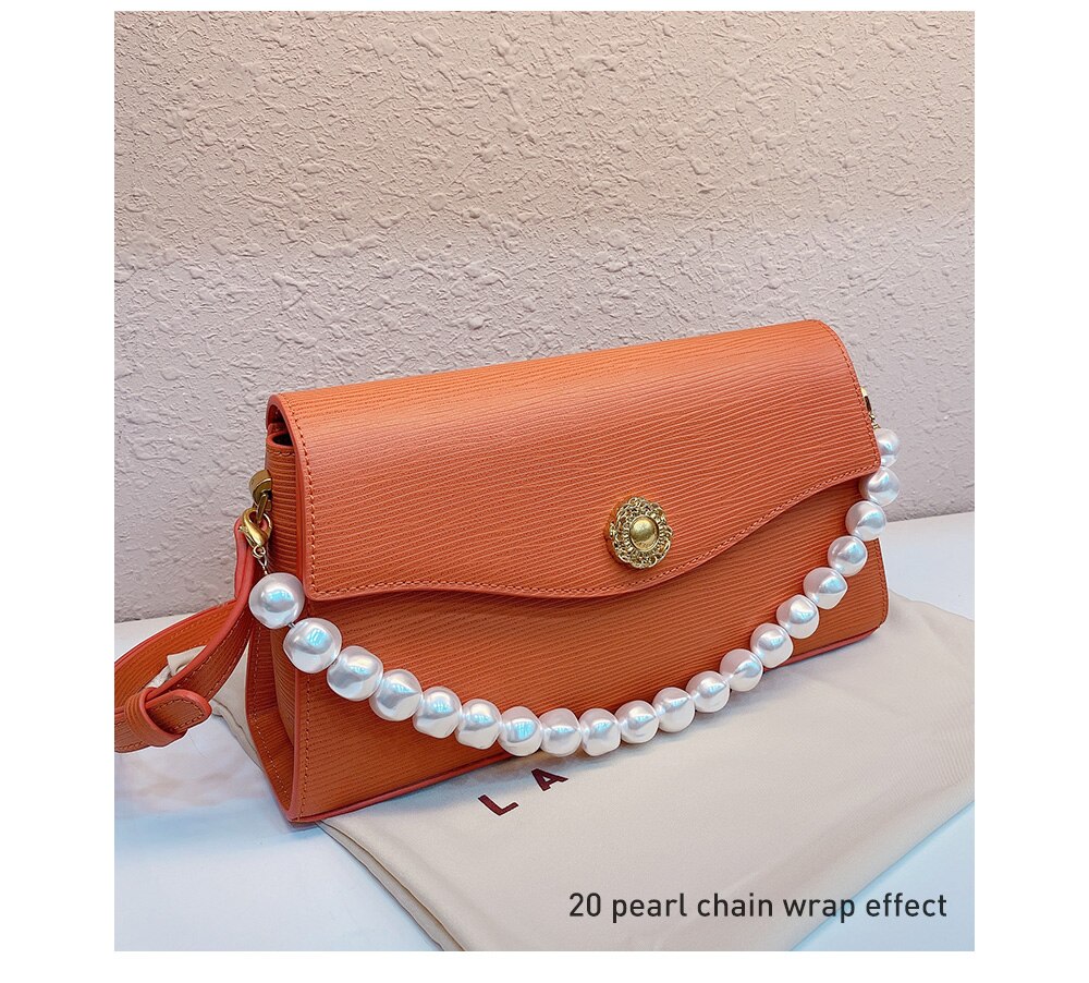 La Festin Exquisite Pearl Chain For Bags