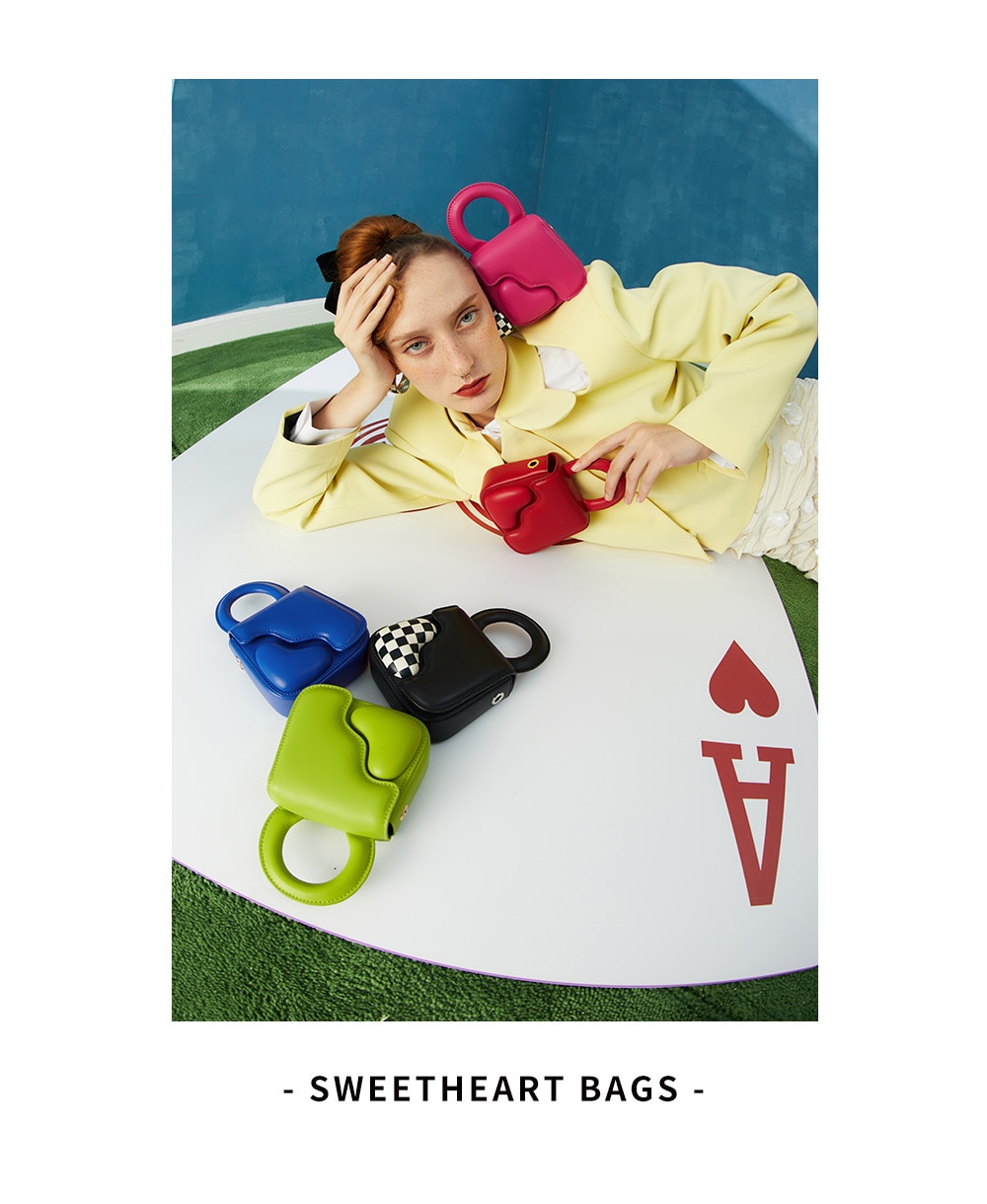La Festin Sweetheart Circle Heart Bags